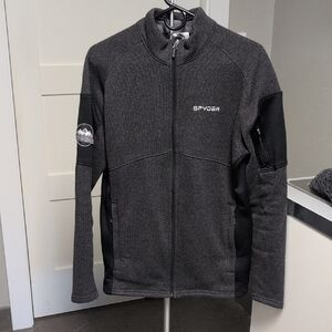 Spyder Charcoal and Black Full-Zip Jacket